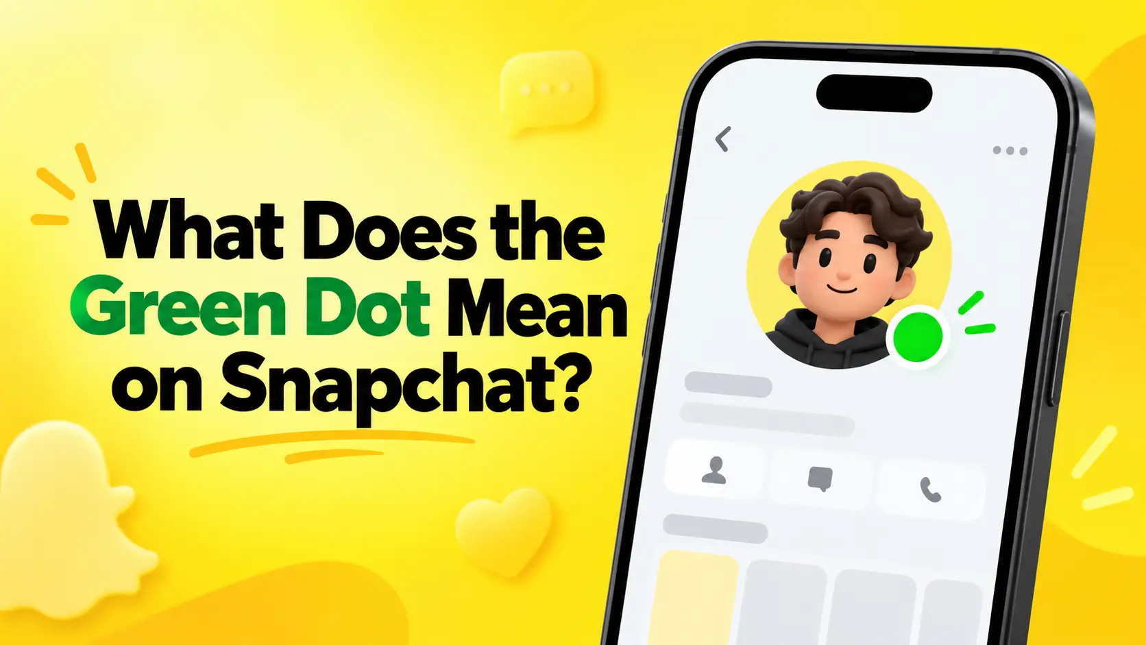 what does the green dot mean on snapchat